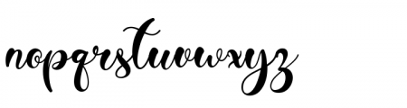 Summer Monogram Regular Font LOWERCASE