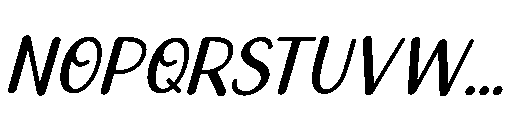 Summer Pineapple Italic Font UPPERCASE