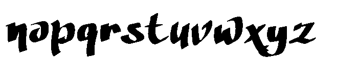 Summer Rovera Font LOWERCASE