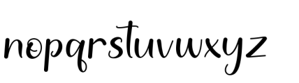 Summer Story Regular Font LOWERCASE