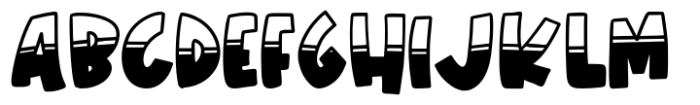 Summer party Font UPPERCASE
