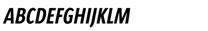 Sun Condensed Bold Italic Font
