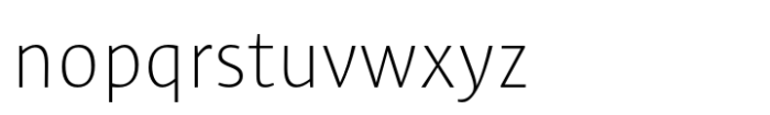 Sun ExtraLight Font LOWERCASE