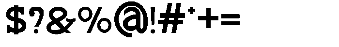 Sunbaked Font OTHER CHARS
