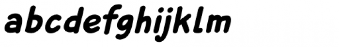 Sunbird Black Italic Font LOWERCASE