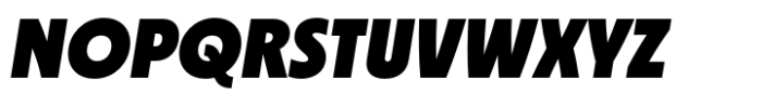 Suncoast HUM Black Italic Font UPPERCASE