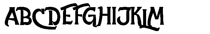 Sundance Cowboy Rough Regular Font UPPERCASE