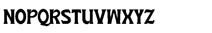 Sundance Cowboy Rough Regular Font LOWERCASE