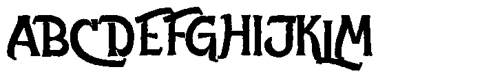 Sundance Cowboy Rough Rough Font UPPERCASE