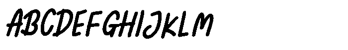 Sunday Chalks Family Bold Slant Font UPPERCASE