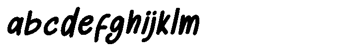 Sunday Chalks Family Extra Bold Slant FONT