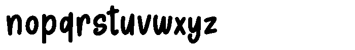 Sunday Chalks Family Extra Bold Font LOWERCASE