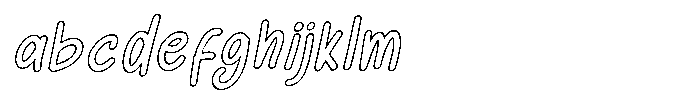 Sunday Chalks Family Outline Slant FONT