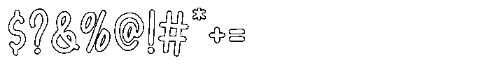 Sunday Chalks Family Outline Font OTHER CHARS