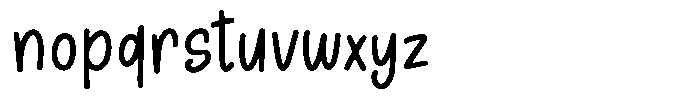 Sunday Chalks Family Regular Font LOWERCASE