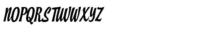 Sunday Chatt Italic Font UPPERCASE