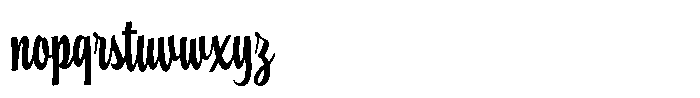 Sunday Chatt Regular Font LOWERCASE
