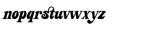 Sunday Eighties Slanted Font LOWERCASE