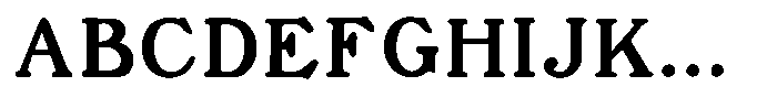 Sunday Gaul Display Book Font UPPERCASE