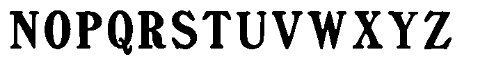 Sunday Gaul Display Condensed Font UPPERCASE