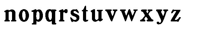Sunday Gaul Display Condensed Font LOWERCASE