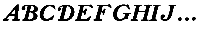 Sunday Gaul Display Italic Font UPPERCASE