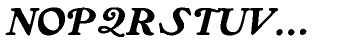 Sunday Gaul Display Italic Font UPPERCASE