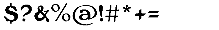 Sunday Gaul Display Light Font OTHER CHARS