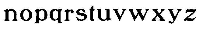 Sunday Gaul Display Light Font LOWERCASE