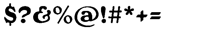 Sunday Gaul Display Regular Font OTHER CHARS