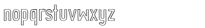 Sunday Market Outline Font LOWERCASE