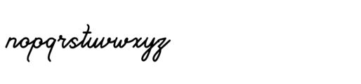 Sunday Melodia Regular Font LOWERCASE