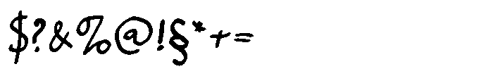 Sunday Scribble Font OTHER CHARS
