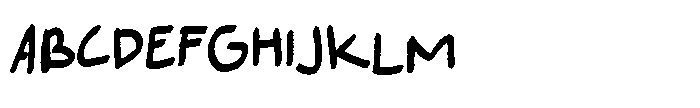 Sunday Scribble Font UPPERCASE