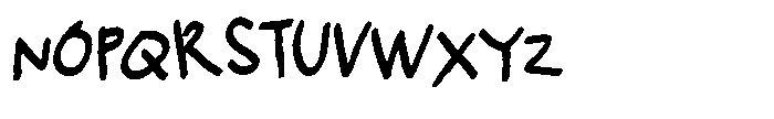 Sunday Scribble Font UPPERCASE
