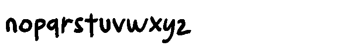 Sunday Scribble Font LOWERCASE