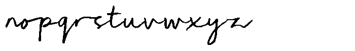 Sunday Sketches Regular Font LOWERCASE