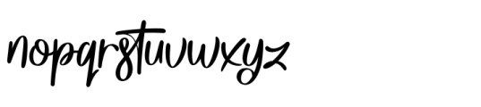 Sunday Vibes Regular Font LOWERCASE