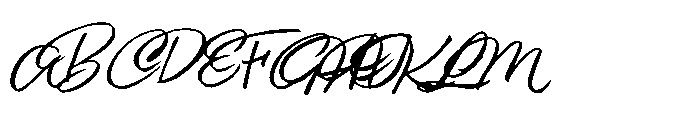 Sundown Script Font UPPERCASE