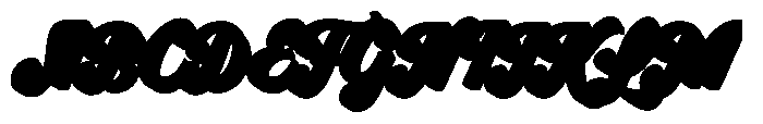 Sundries Sundries Script Extruded Font UPPERCASE