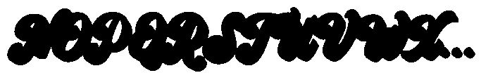 Sundries Sundries Script Extruded Font UPPERCASE