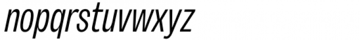 Sundry Condensed Italic Font LOWERCASE
