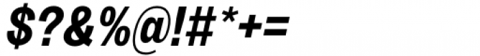 Sundry Narrow Bold Italic Font OTHER CHARS