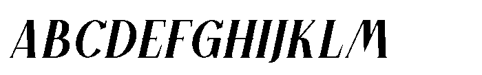 Sunfola Bold Italic Font UPPERCASE
