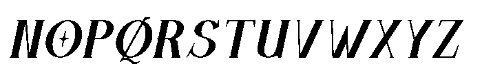 Sunfola Bold Italic Font UPPERCASE