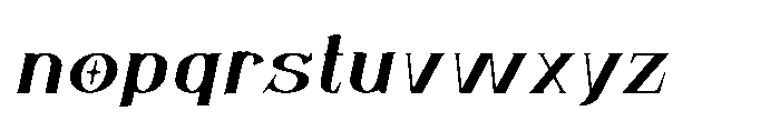 Sunfola Bold Italic Font LOWERCASE