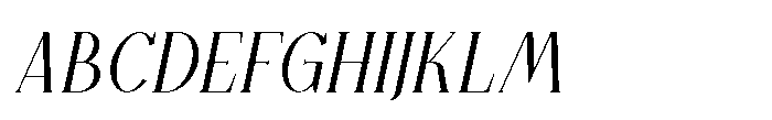 Sunfola Italic Font UPPERCASE