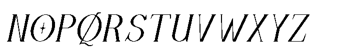 Sunfola Italic Font UPPERCASE