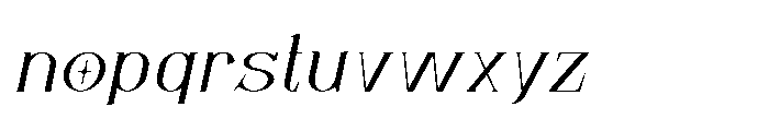 Sunfola Italic Font LOWERCASE