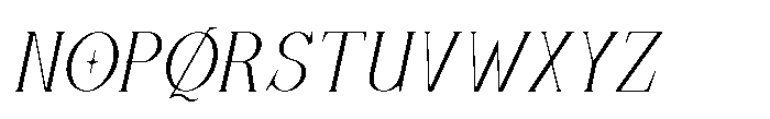 Sunfola Light Italic Font UPPERCASE